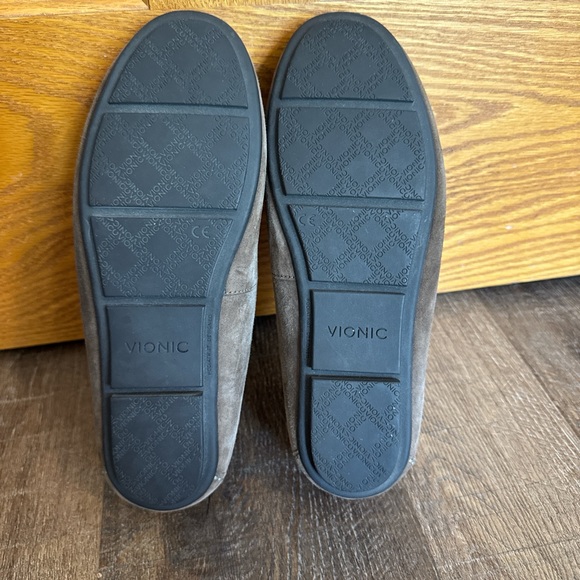 Elegant Greige Studded Loafers - Picture 6 of 7